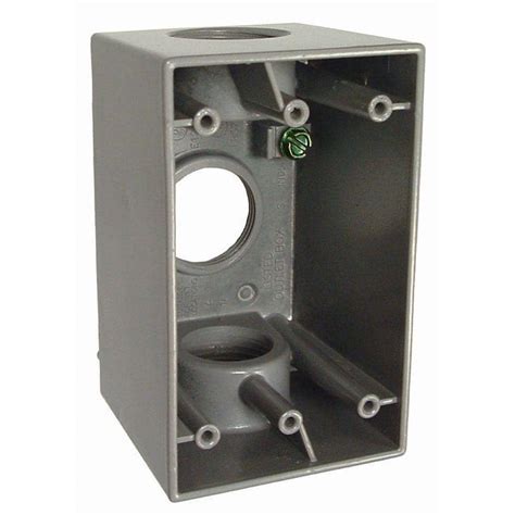 1-gang metallic weatherproof box|1 gang deep electrical box.